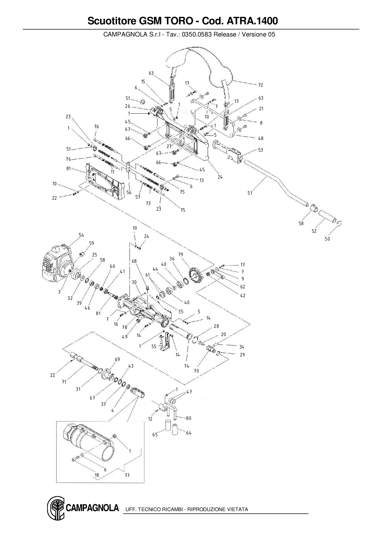 ATRA.1400_Scuotitore GSM TORO